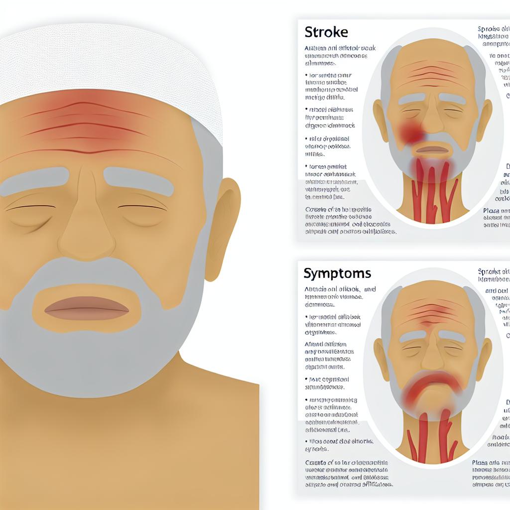 Signs and symptoms of a stroke.