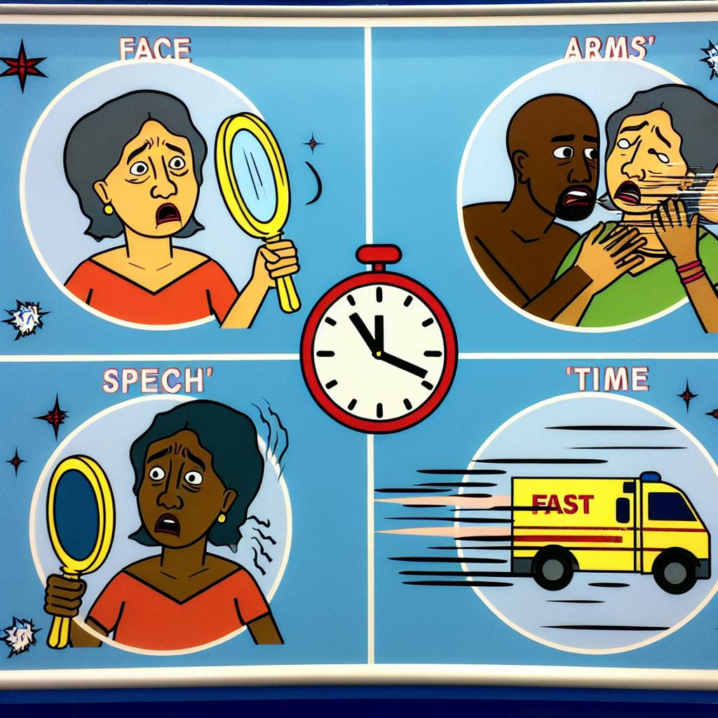 The importance of acting FAST during a stroke.